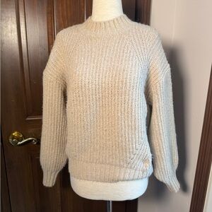 Old Navy Cream Crew Neck crop top Sweater
